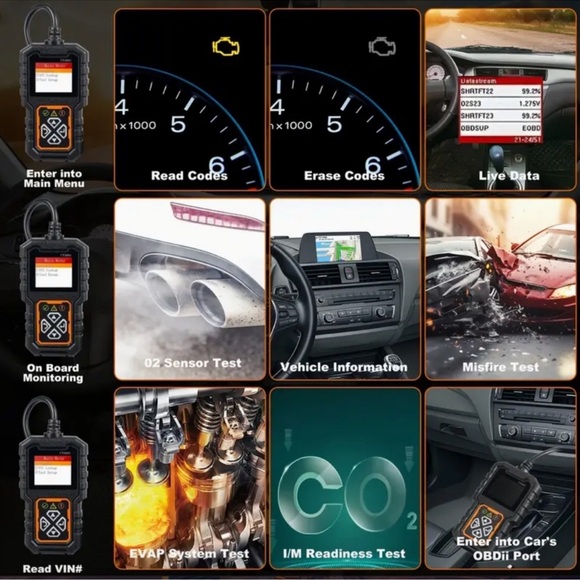 POWERSCAN Universal OBD2 Scanner Code Reader Engine Fault Scanner NWT - Picture 5 of 5